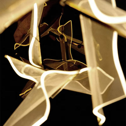 Round Sheets Chandelier - Procure Décor